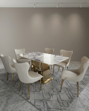 Hestia Royal Marble Dining Set