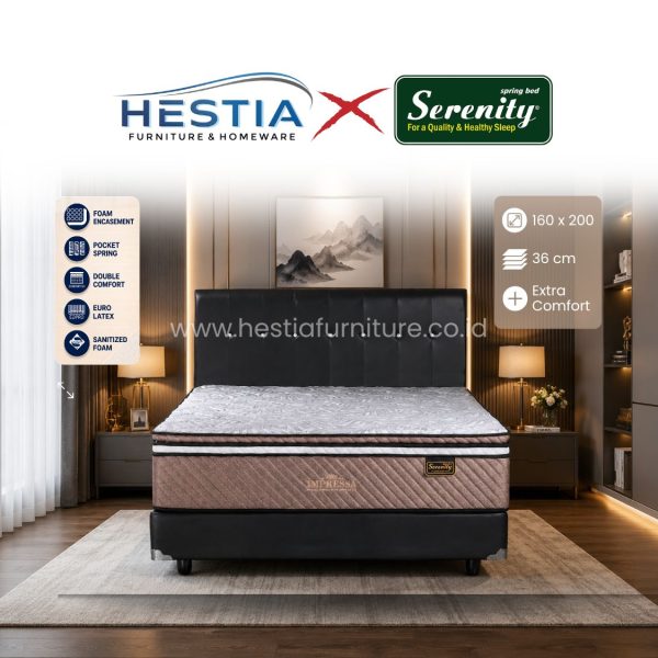 MEBEL PEKANBARU Serenity Bed + DIVAN ORIGINAL | Ukuran 160 x 200