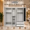 MEBEL PEKANBARU Lemari Plat 5 Pintu