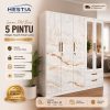 MEBEL PEKANBARU Lemari Plat 5 Pintu