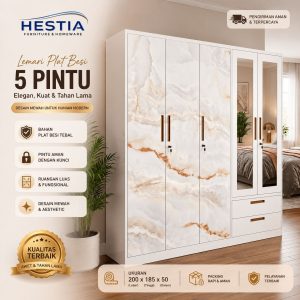 Lemari Sliding 5 Pintu