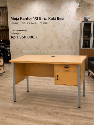 Meja Kantor 1/2 Biro, Kaki Besi