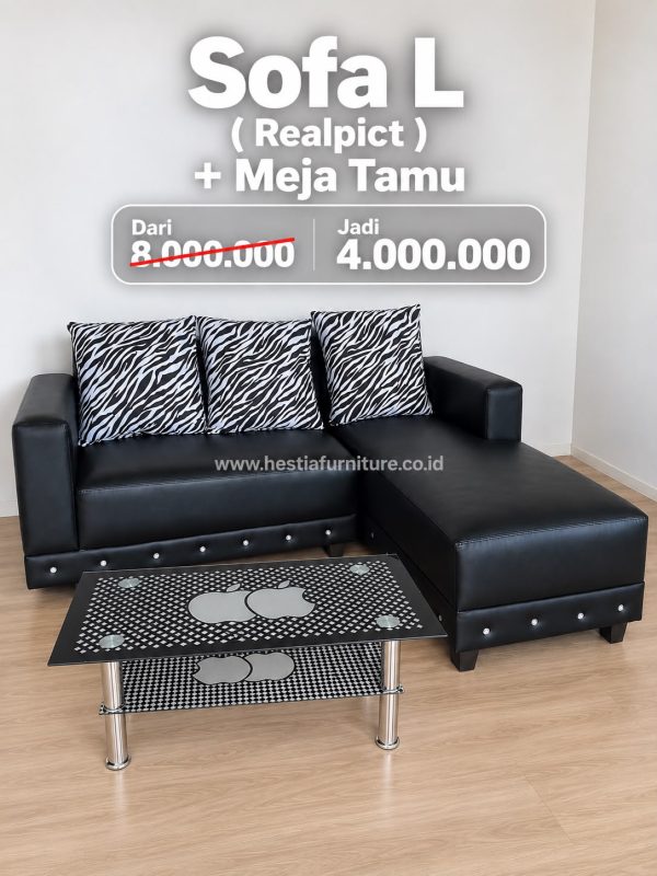 Sofa Murah Hestia Sofa L Zebra
